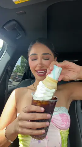 Would you try this?! McDonald's ice cream🍦+ a coke 😮‍💨😍  #mcdonaldshacks #mcdonalds #mcdonaldshacks #mcdonaldschallenge #foodcombos #fyp #viral #fypシ゚viral #mukbangvideo 