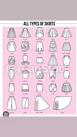 #differenttypesofskirts 
