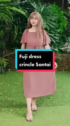 Fuji dress crincle Santai Polos #fujidress #dresswanita #dresssantai #outfitideas #outfit #fashiontiktok #tiktokshop 