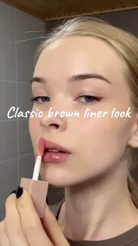 Results in natural light⛅️ #makeup #brownliner #classicmakeup 