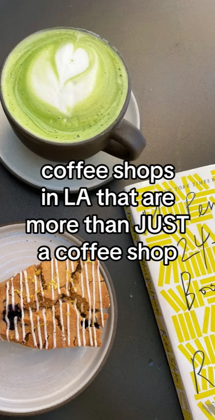 Honorable mention to Stories!! I love a coffee shop with a cool concept :) #coffeeshop #losangeles #flowershop #vintage #cycling #coffee #matcha #hiddengem