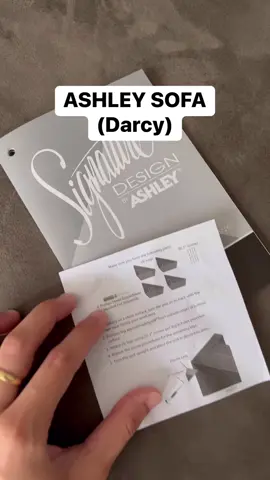Purchased Darcy sofa in Ashley! Bought this because it’s one of the cheapest options on sale for 300$. We chose the cobblestone color but we plan on purchasing a sofa cover to match the color in our living room😁 It’s comfy, looks good and durable and has good reviews so far! 👌 #ashleyfurniture #ashleyfurniturehomestore #furnitureassembly #livingroominspiration #pinoyabroad #sofa #darcysofa 
