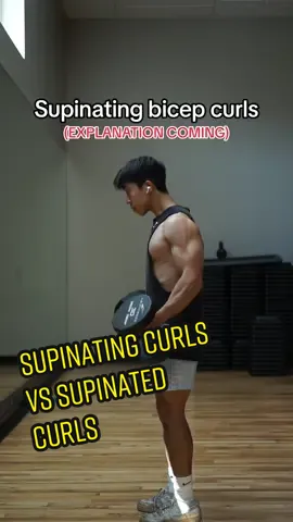 My explanation for whether you should be doing supinating curls OR supinated curls. The difference lies in a the lower range of motion and the additional function of supination— all of that is discussed in the video 💪 #fyp #Fitness #gym #bodybuilding #TikTokTaughtMe 