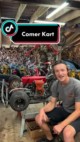 Slowly working on the $200 go kart. #gokart #comer #2stroke 