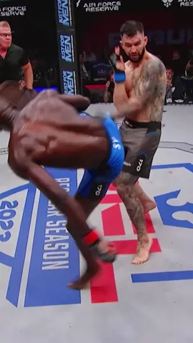 Sadibou Sy called his shot and delivered in Atlanta 😤 #pflmma #mma #combatsports #sports #2023 #knockout #ko #sadibousy #wow #mmafighter #kickboxing #muaythai 