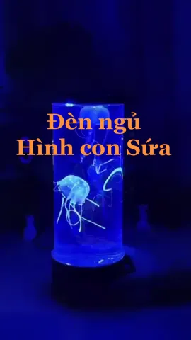 Đèn ngủ con Sứa nhân tạo chuyển động cực đẹp #đènled #lighttrending #light #LearnOnTikTok #led #decor #design 