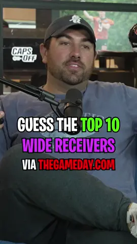 🫨 Who’d they MISS? 👇 #topwrs #top10receivers #top10widerecievers #topreceivers #top10widerecievers #top10widereceivers #thegameday #capsoffpod #capsoffreacts 
