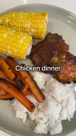 Tasty  chicken thighs tonight with a side of rice and veggies. Giving me fall vibes in July.  #Cooking #cookingathometiktoktv #EasyRecipes #Recipe #fyp #healthy #cookwithme #Foodie #chickendinner #chicken 