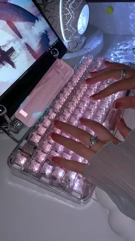 Check out my new @rossettalight projector!  They are literally like a cracked dinosaur egg! 🥚🥚🥚🥚🥚🥚🥚🥚🥚🥚🥚🥚🥚 @coolkiller_keyboard CK75 keyboard Pls check my bio links for the ck75. They RGB lights are effects that you can download from CK driver software for free (Note: it is not the color of the keycaps, the keycaps are transparent.) . . . . . Is this your vibe? Getting addicted to keebs tapping sounds. Crazy obsessive satisfying keebs. #keyboardasmr #keyboard #customizedkeyboard #cutekeyboard  #keyboardart #tappingkeyboard #keyboardtapping