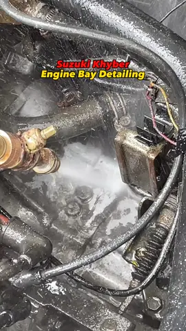 Suzuki Khayber Engine Bay Detailing   Gearbox Sandblasting Cleaning #autodetailer #sandblasting #suzukikhyber #enginedetailing #detailing #cleaning #cars #foryou #foryoupage 