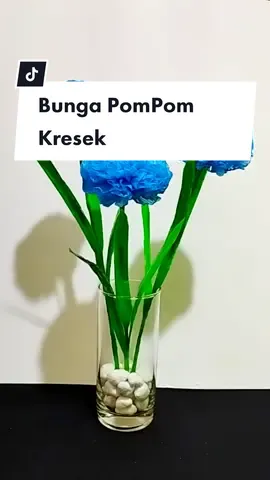 Bunga PomPom dari Plastik Kresek #belajarbarengtiktok #pompom #diytutorialin5min #craft 