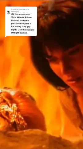 Replying to @finncleary6 There have been a few suspicions. #xenawarriorprincess #xenatok #returnofthevalkyrie #kiss #wlw #sapphic #bisexual #lesbian #gay #queer 