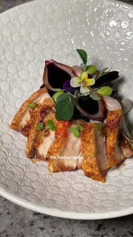 Forbidden Black Rice, what more sinfully delicious way to take it all the way with crispy pork belly, the most indulgent cut of meat in my opinion. This amazing black rice is nutty, delicious and full of fiber.  Let’s talk about the black rice, washed and strained before cooking in a rich chicken stock, fresh bortoli beans and edamame. My crispy pork belly salted and glazed with donburi sauce made fresh.  I say what an incredible way to bring together two distinctly indulgent ingredients and making the most decadent bowl of pork and rice but not just any pork and rice dish, this one is for Bae and I want to make it Bad n Boujee.  #porkbelly #pork #blackrice #crispy #donburi #sauce #sogood  