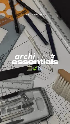 arki materials you’ll need for first year! goodluck, future architects! 🏛️ #architecture #arki #arkiessentials #arkistudent #artistsoftiktok #architecturestudent #archimaterials #fyp #foryou