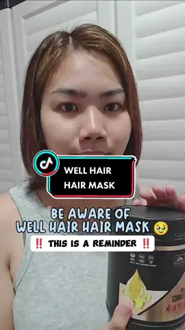 Guys be aware of WELL HAIR HAIR MASK... 🥹  Bakit pwede tong araw arawin kahit hair mask sya, baka naman lalong gumanda yung buhok ko dito. 😭 Thanks WELL HAIR! #wellhair #wellhairhairmask #hairmask #wellhairshampooandconditioner #wellhairconditioner #wellhairgingershampoo 