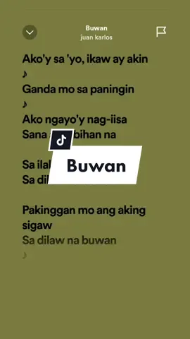Ako'y sa'yo, ikaw ay akin. #juankarlos #buwan #ruelyrics #spotify #songlyrics #virall #fyp #fypシ #foryou 