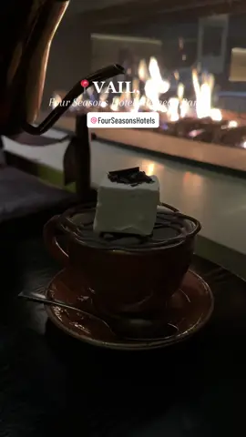 Second best hot cocoa in the world according to Travel & Leisure, “Haute Chocolate,” this mug of decadent, creamy hot chocolate is made with Valrhona chocolate and steamed milk, and arrives in a traditional French hot chocolate pot at one of Vail’s best hotels. After it’s churned tableside, the hot chocolate is poured into a mug topped with a dark chocolate lattice and a homemade marshmallow nestled inside. As the hot chocolate is poured, the chocolate lattice melts into the cup and the marshmallow makes the already dreamy drink a creamy masterpiece. #food #foodtiktok #Foodie 