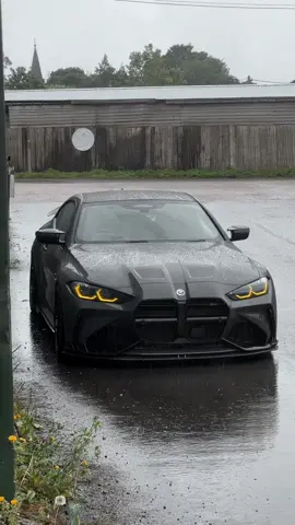 Shooting the M4 in the rain 🌧️🌧️ >>  #g82m4 #g82 #bmw #adro #bmwm #m3 #g80 #cars #rain 