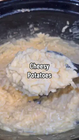 These cheesy potatoes from @RichardEats🧀 were sooo good! #crockpotrecipes #cheesypotatoes #EasyRecipe #potatorecipe 