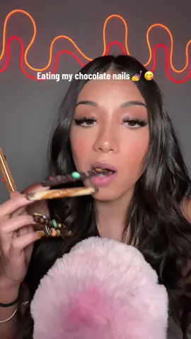 Yum 😋🍫 #asmr #fyp #chocolate #nails #foryou #yum #teethtapping #sassysoundsasmr 