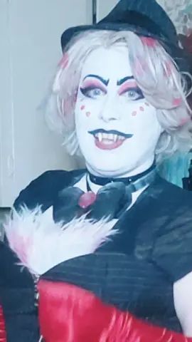 Don't deny it. because you have the power to say what you want! 😏💖🖤🤍🕸🕷 #AngelDust #AngelDustHazbinHotel #AngelDustCosplay #HazbinHotel #HazbinHotelCosplay #AngelDustHazbinHotel #MafiaAngelDust #MobsterAngelDust  #VivziePop #A24 #Fypシ 