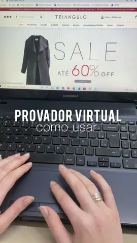 PROVADOR VIRTUAL: Como utilizar?  Você sabia que além da tabela de medidas que temos disponível em cada peça em nosso site, você também pode usar nosso provador virtual para ter maior assertividade não hora da compra? Ele vai te ajudar e recomendar um tamanho ideal mediante as medidas do seu corpo, e você pode compará-las com a nossa tabela.  Confira no vídeo um passo a passo de como utilizar, e qualquer dúvida estamos a disposição ✨