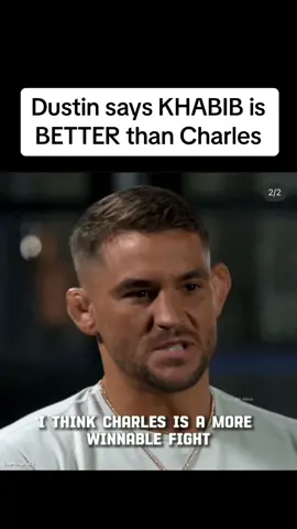 Coming from the man who fought them both, wasted no time in calling Khabib the more difficult challenge #khabib #khabibnurmagomedov #charlesdobronxs #UFC #mma #fyp 