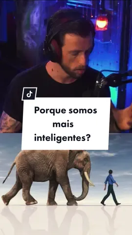 Eslen  Delanogare explica porque somos mais inteligentes que outros animais. #eslendelanogare #foryou #evolucao 