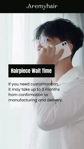 Ready-to-wear or custom-made? The hairpiece wait time has been revealed! ⏰ Here are your options: ready stocks for common hair types or wait up to 3 months for customisation. Contact us for immediate options or a personalised order!  #aremyhair #8APerakRoad #singapore #remyhair #hairreplacement #hairreplacementsystems #hairlosssolution #hairloss #balding #hairfall #hair #hairstyles #haircut #hairgoals #hairpiece #toupee #wig #confidence #beauty #fyp #foryou #trend