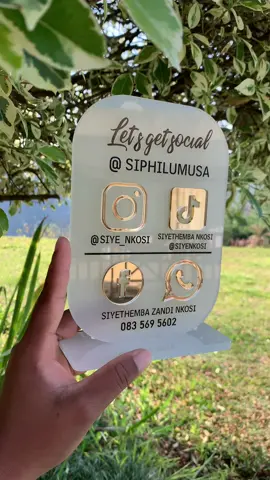 Don’t you just love our frost acrylic in the sun ?? Beautiful 🤩🤩 . WhatsApp 0714084283 or visit our website and order online - #socialmediasigns  #socialmediasignage  #manimanidesignstudio 