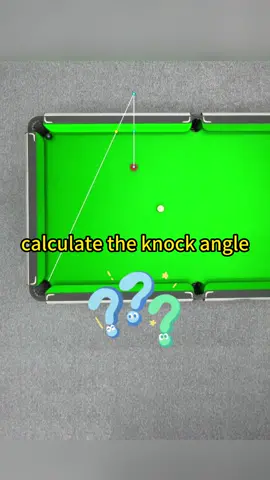 how to calculate the knock angle? #billiards #poolgame #billiardsskilld 