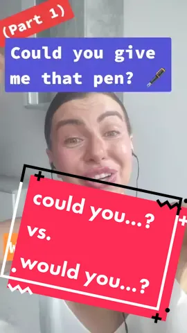 Could you...? Would you ..? (Part 1 🤫) #grammar #fyp #nativespeakerenglish #englishlesson #popenglishwithjulia #learnenglish 