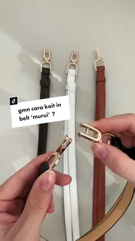 Cara klik in buckle Belt Murui #ikatpinggangwanita #beltwanita #sabukwanita #beltpetite #TiktokShopOOTD #InspirasiFashion #outfitideas #8.8PestaLokal #Gaya17an