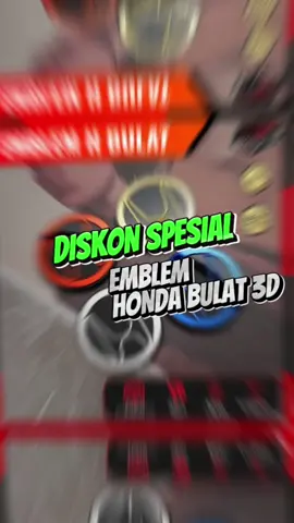 1PCS LOGO HONDA TIMBUL BULAT 3D EMBLEM LOGO HONDA H BULAT 3D 3 UKURAN Laser Motorcycle hanya Rp11.700#caraccessories #emblemhonda #emblem #embelem3d 