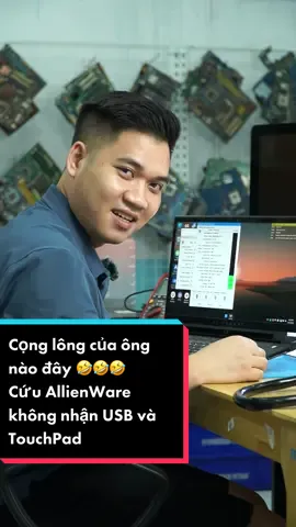 Cọng lông của ông nào đây 🤣. Cứu Dell AllienWare không nhận USB và TouchPad. Và câu chuyện những lỗi anh em kỹ thuật phải rén khi gặp... #huynguyenhns #suachualaptop #hocsuachualaptop #hocsualaptop #acernitro5 #asusrog #msigaming #lenovolegion #hpvictus #nitro5 #asustufgaming #dell #vesinhlaptop 