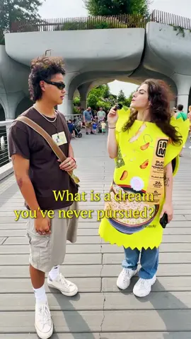 What is a dream you’ve never pursued? #manonthestreet #publicinterview #interview #fyp #dream #Tech #filmmaking #officejob #agelimit #filmtiktok #dreamcore 