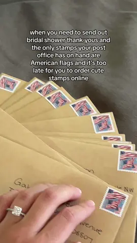 This is your sign to order your stamps ahead of time online!!!! #weddingtiktok #weddingstationery #weddingstamps 