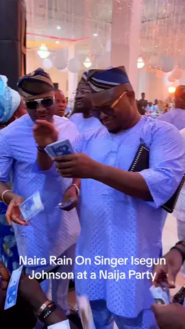 Naira Rain On Singer Isegun Johnson at a Naija Party. #segunjohnson 