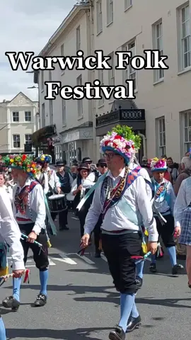 Warwick Folk Festival parade featuring Morris Dancers. Every year the town celebrates traditional English Folk culture with live music, workshops and more. We caught the parade of dancers through town, with some cracking outfits. #Folk #Festival #Warwick #warwickshire #UK #England #folkmusic #Morris #Morrisdancing #morrisdancercheck 
