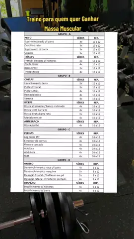 Ficha de treino Para Ganhar Massa Muscular. . Baixe o Cardápio Anabólico no link da bio.  #treino #massamuacular #cardapiofitness #treinoparahomens #hipertrofiamuscular #fitnes #incianteacademia #ganhodemassamuscular 