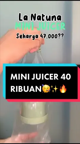 wah murah banget cuma 40 ribuan kamu bisa nge juice dimanapun dan dimanapun 😍sudah ber merk la natuna juga loh gai yang terjamin kualitasnya yang mau boleh langsung di cek keranjang kuning mumpung masih ada promonya loh gaiss😘🥳‼️‼️langsung cek keranjang kuning ya 👇👇 #FUNtasticPayday #masukberanda #serunyagayabareng #trending #viralvideo #viralditiktok #viraltiktok #serunyabareng #fyp #fypage #fypdong minijuicerpromo #minijuicerportable #minijuicermurah