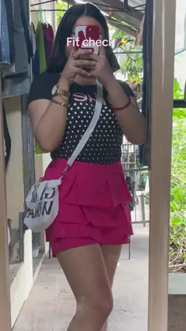 Cutieeee outfits from ukay!! 🌨️🫧  Top & Skirt from ukay Sandals & bags from tiktok shop!! 🥰 #fitcheck #fasionsandals #sandals #bag #case 