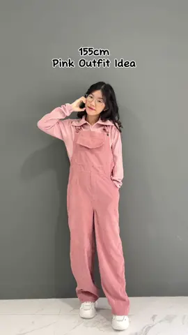 pink outfit ideaaa, lagi suka pake kodok, bisa dipake kuliah, bahannya enak bebas geras 🤏🏻✨ #pinkoutfit #jumpsuit #overall #bajukodok 