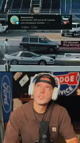87 Dodge Caravan bro 😂😂 #automotive #dragrace #racing #cars #streetrace #dragstrip #racer #cleetusmcfarland #trucks #race #4thgencamaro #camaro #van #vanlife #racer 