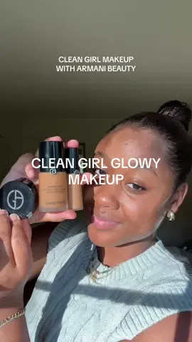 My summer clean girl makeup essentials thanks to @Armani beauty 🤍✨ If you are obsessed with the glowy summer look, and want something that will stay true to your skin then the Armani Luminous Silk foundation and concealer is perfect for you. You of course can’t forget the blush either, it has the perfect glow. 🤍 #giftedbyarmani #armanibeauties #luminoussilk #glowymakeup 