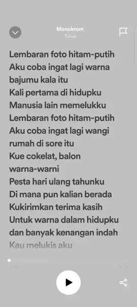 #liriklagu#monokrom#tulus#fyp 