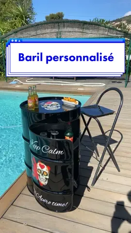 Baril personnalisé avec porte et étagères #baril #bidon #fut #barrel #tonneau #desperado 