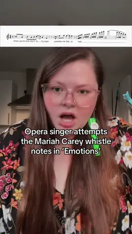 This confused my dog a lot #whistlenote #mariahcareychallenge #tiktoktheopera #operasinger 