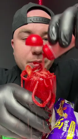 First time trying the chamoy pickle kit 😤 #asmrmukbang #asmreating #mukbang #eatingshow #chamoypickle 
