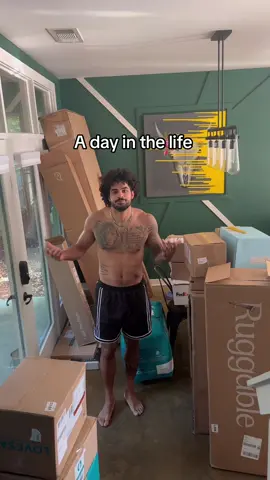 A build up of boxes, called for a day full of projects #dailyvlog 